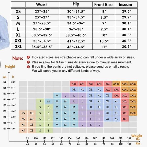 IUGA Bootcut Yoga Pant/Work Pant W/ Front & Back Pockets Size S - Picture 8 of 8